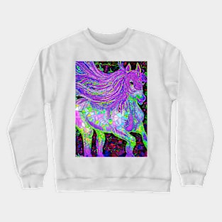 Horse Fantasy Mosaic Crewneck Sweatshirt